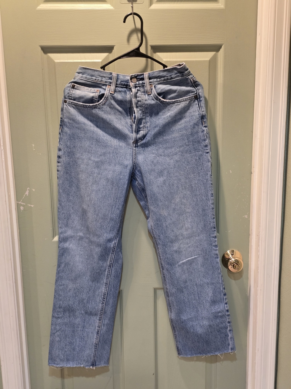 Classic High-Rise Straight Leg Women’s Jeans - Light Blue